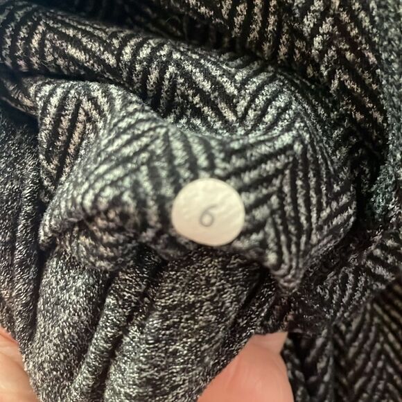 Lululemon Skinny Will Pant *Full-On Luon Giant Herringbone Black Heathered Black - Picture 7 of 7